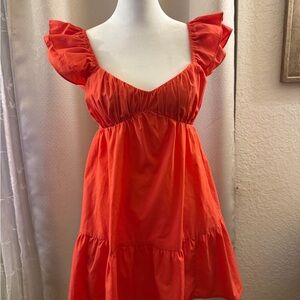Abercrombie & Fitch Orange  Mini Dress